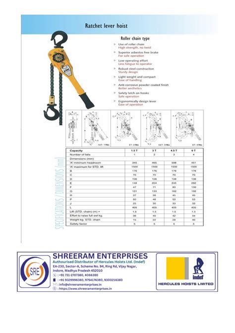 Indef Chain pulley block - Indef M seies Chain Pulley Block Authorized ...