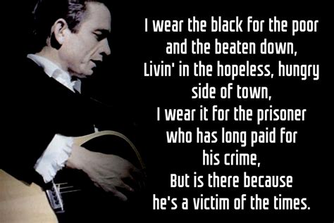 Man In Black - Johnny Cash. | Johnny cash quotes, Cash quote, Johnny ...