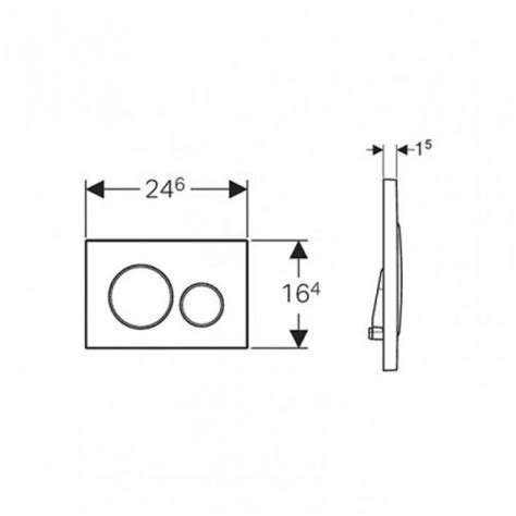 Taster Geberit SIGMA 20 hrom mat-sjaj dvokolicinski - Alvos Beograd