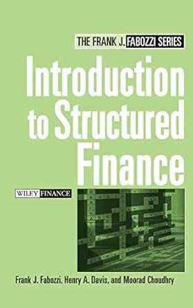 Buy Introduction to Structured Finance (Frank J. Fabozzi Series) Book ...