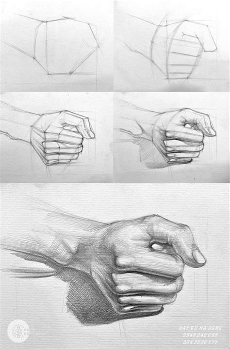 How to Draw a Front View of Hand 的图像结果