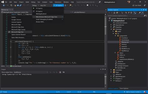 Image result for Visual Studio Debug JavaScript