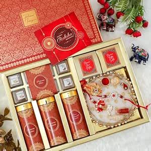NutriSnacksBox Elegant Red Bhaiya Bhabhi Rakshabandan Hamper ...