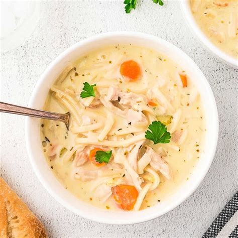 Creamy Leftover Turkey Noodle Soup - Life, Love, and Good Food