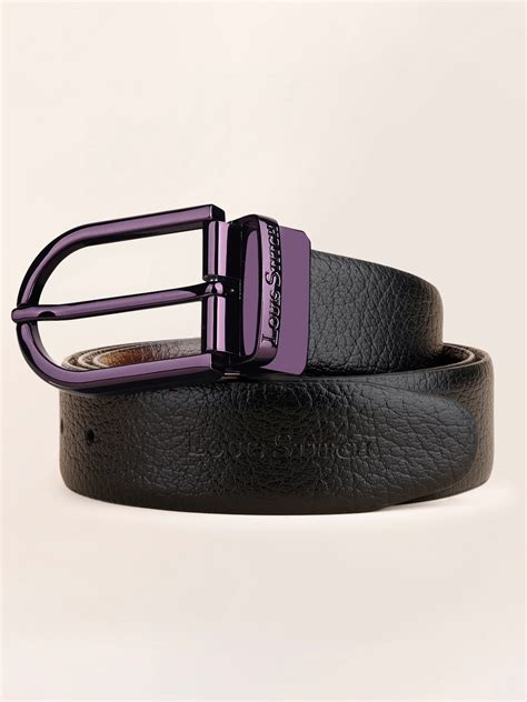 Buy Men's Black & Brown Formal Italian Leather Reversible Belt For Men ...