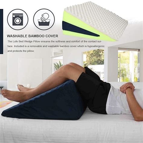 METRON Wedge Pillow for GERD Acid Reflux | for Incline Sleeping | Easy ...