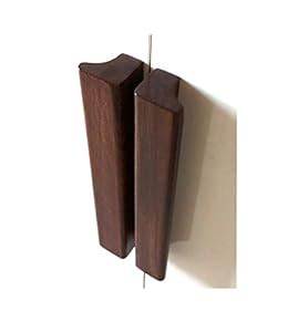 CURIOFACT Teakwood Door Handles Pair, Wardrobe Handle, Kitchen Cabinet ...
