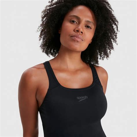 Speedo Women's Eco Endurance+ Legsuit Swimsuit Swimming Costume Black ...