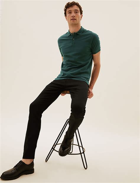 Buy Slim Fit Pure Cotton Pique Polo Shirt at Marks & Spencer