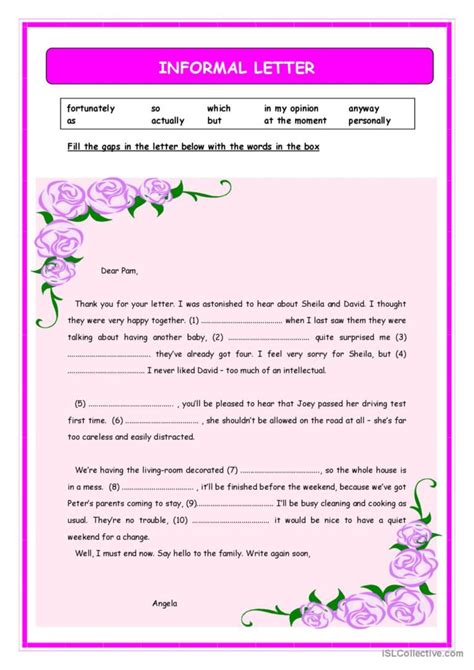 Informal Letter Writing Samples 的图像结果