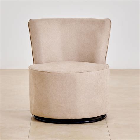 Buy (Refurbished) Noa Fabric Swivel Accent Chair - Beige from Home ...