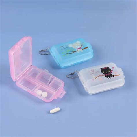 10 Cell Transparent Pill Box (Random Print) – 99wholesale