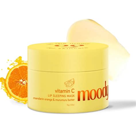 Buy Moody Vitamin C Lip Sleeping Mask for Overnight Hydration & Repair ...