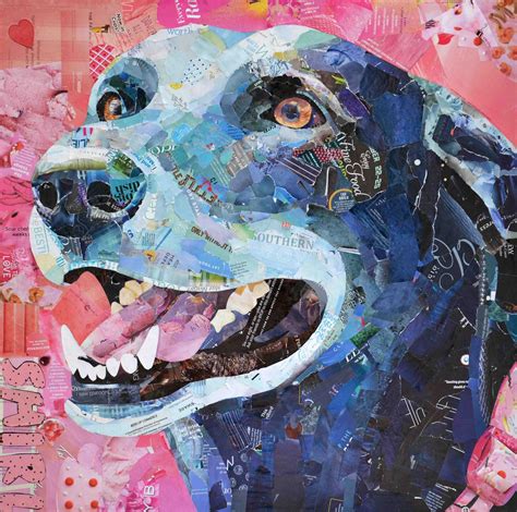 Colorful Animal Collage Art at