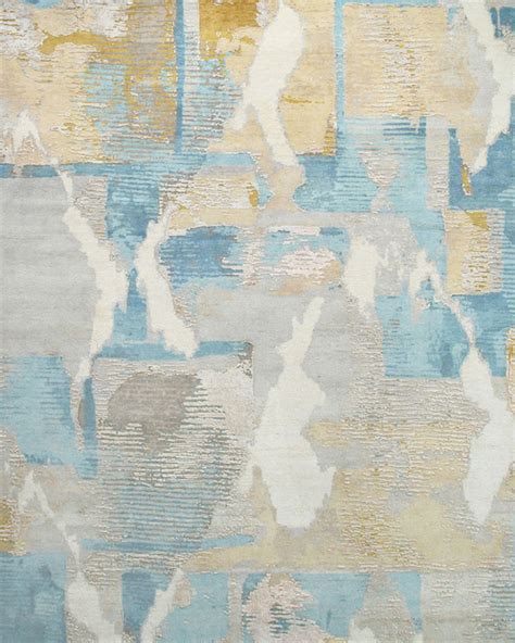 Blue Sandscape | Modern | Spatial | Hand-Knotted Rugs – Cocoon Fine Rugs