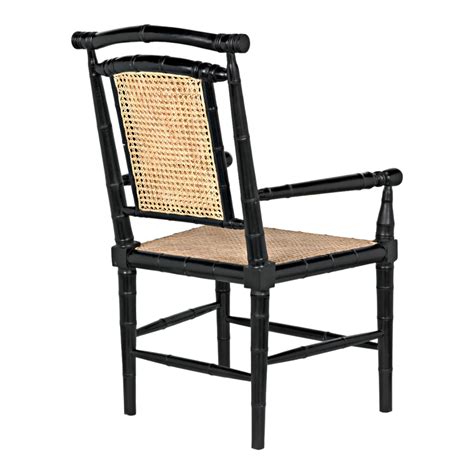 Mahir Solid Teak Wood & Rattan Arm Chair – Nismaaya Decor