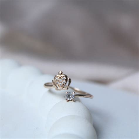 Elsa Rose Gold Crown Ring | Salty – Salty Accessories