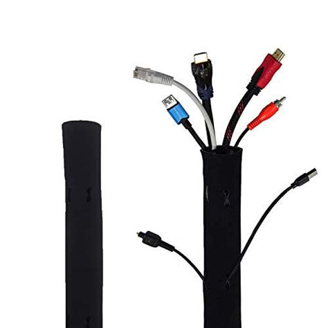 ELV Direct Cable Organiser Manager Cord Management System Sleeve for TV ...
