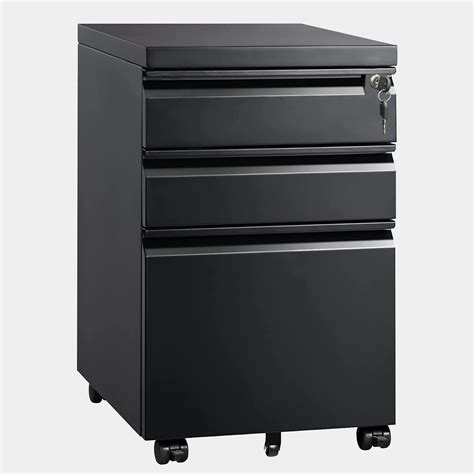 Buy HUATOL 3 Drawer Mobile File Cabinet,Under Desk Metal Filing Cabinet ...