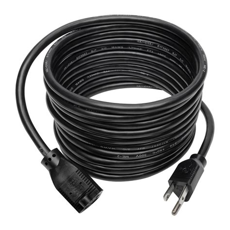 15 ft Extension Cord, 5 15P to 5 15R, 13A, 16 AWG, Black | Eaton
