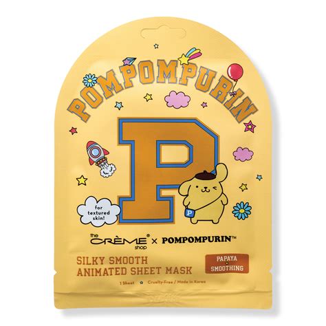 The Crme Shop Pompompurin Silky Smooth Animated Sheet Mask – Kicks Machine