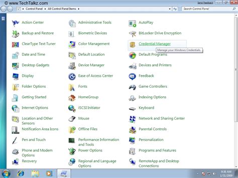 Image result for Credential Manager Control Panel