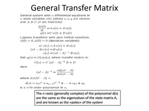 Image result for First Order Transfer Matrix