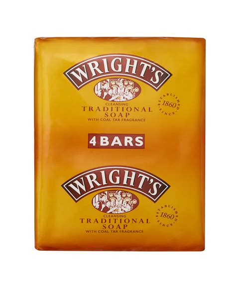Wrights Original Coal Tar Soap. 4 pack