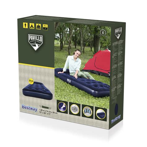Bestway Inflatable Airbed Built in Foot Pump 6.0ft x2.4ft x0.9ft ...
