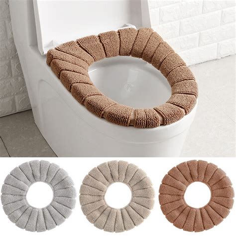 Buy Bathroom Closestool Toilet Seat Cover Soft Pad Cushion Winter Warm ...