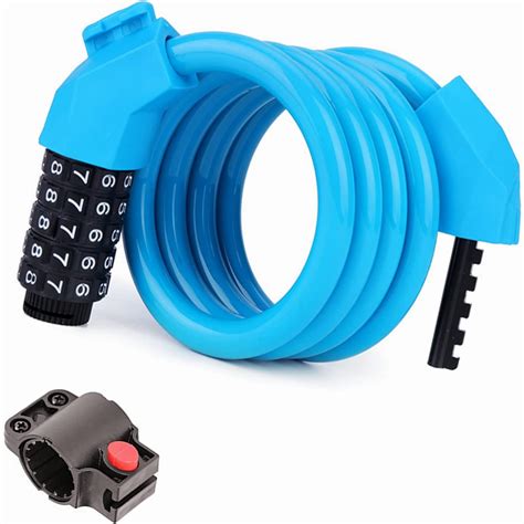 Amazon.com: RUNGANG Bicycle Lock, 4 Feet Bike Lock Cable, High Security ...