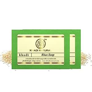 Buy KHADI NATURAL Khus Handmade Soap, 125g (Pack of 2) Online at Low ...