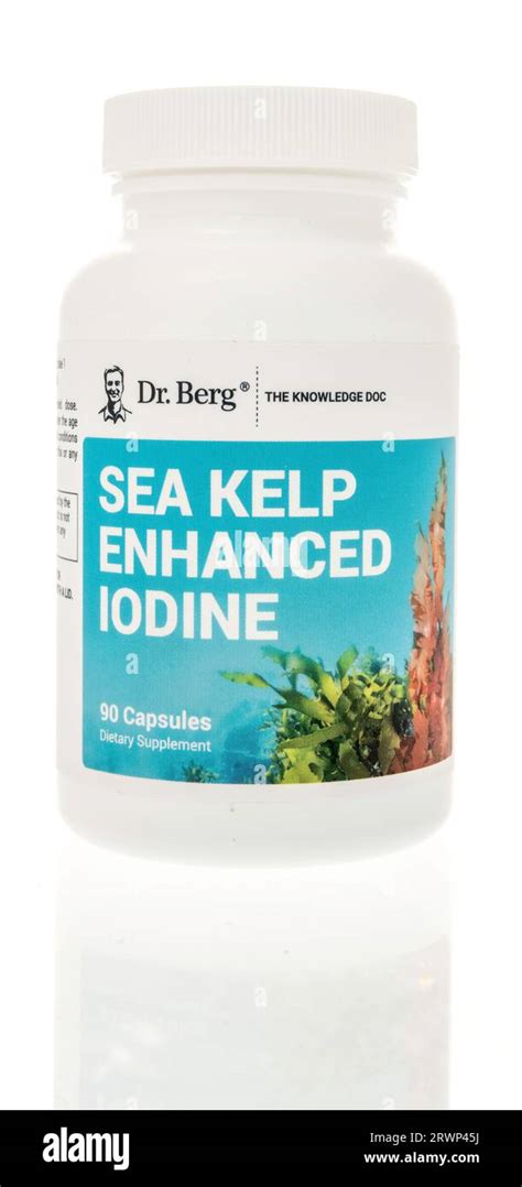 Winneconne, WI - 12 August 2023: A bottle of Dr Berg sea kelp enhanced ...