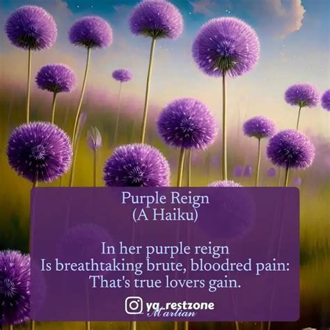 Purple Reign (A Haiku) I... | Quotes & Writings by Martian Mirth ...