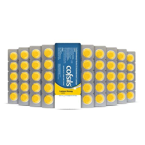 Cipla Cofsils Lozenges (100 Lozenges) | Lemon Honey Flavour | Quick ...