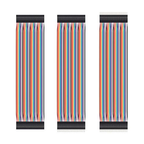 HiLetgo 120pcs/3x40pcs Breadboard Jumper Wires Prototype Board Dupont ...