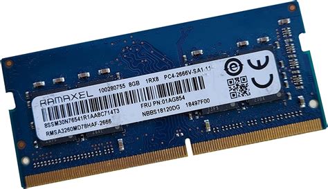 Ramaxel RMSA3260ME78HAF-2666 8gb Pc4 2666MHz DDR4 So-Dimm Non-ECC 260 ...