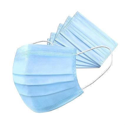 ARNV Non-Woven Fabric Disposable Surgical 3 Ply Mask (Blue, Without ...