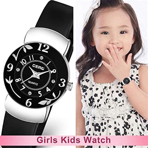 Buy CERO Pack of 2 Analogue Best Exclusive Black and Pink PU Strap ...