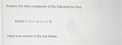 Image result for For Loop Time Complexity