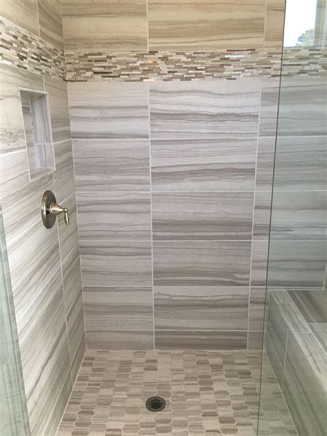 Creating A Shower Space With 12X24 Tiles - Home Tile Ideas