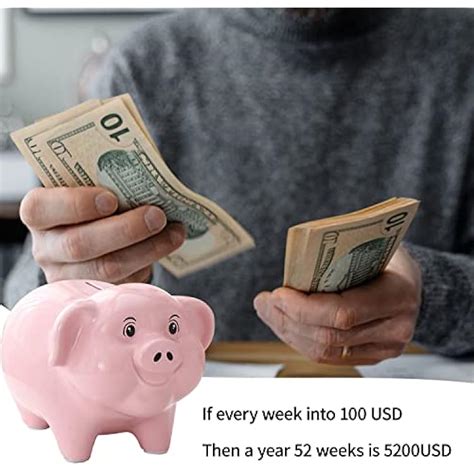 PIG WORLD 11''Large Pink Piggy Bank for Adults Must Break to India | Ubuy