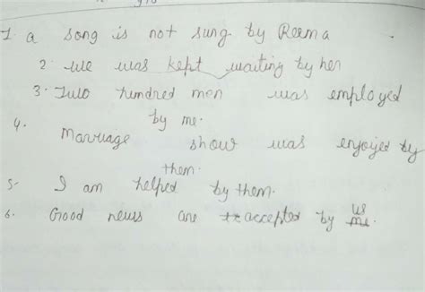 change into Active to passive - Brainly.in