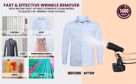 Borosil 1000W Handheld Garment Steamer | Ceramic Coated Soleplate ...