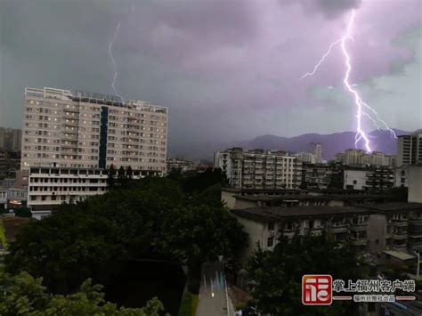 冰雹橙色预警！福州电闪雷鸣！这波对流好猛！_掌上福州