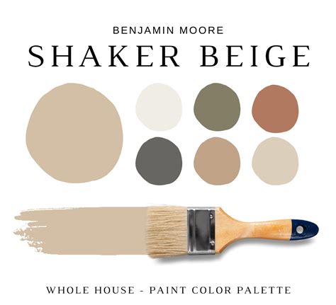 Benjamin Moore SHAKER BEIGE Color Palette, Benjamin Moore BEIGE Paint ...