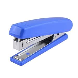 Uxcell Plastic Shell Metal Spring Powered No.10 Staples Stapler, Blue ...