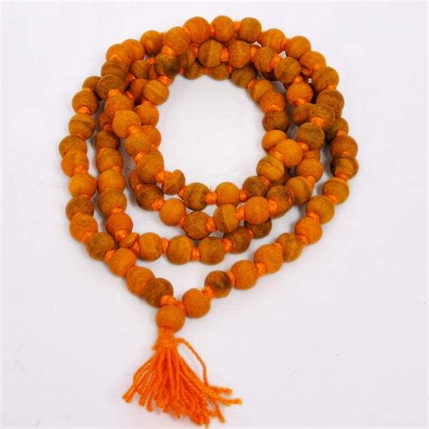 Mahakaleshwar Store Rudraksh Natural Haldi Mala 108+1 Beads, Rosary ...