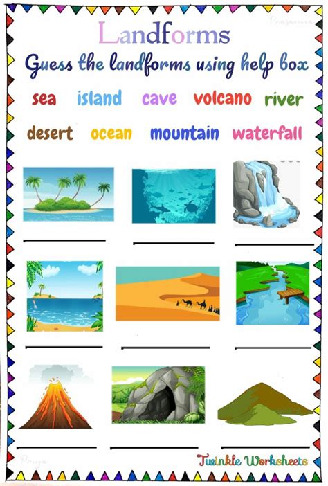 Landforms Worksheet 的图像结果