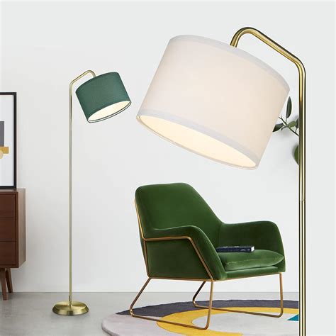 Buy Gold Floor Lamp for Living Room, ELYONA LED Modern Standing Light ...